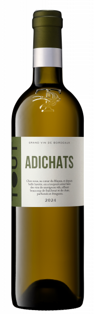 TOUT, ADICHATS, AOP Blaye Côtes de Bordeaux , Blanc, 2024