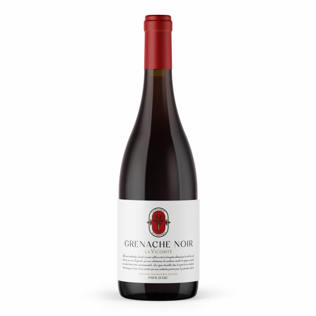 La Vicomté, Authentique, Grenache Noir, IGP Pays d'Oc, Rouge