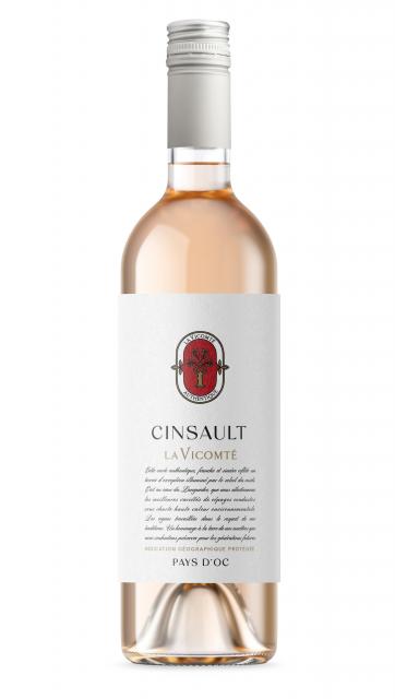 La Vicomté, Authentique, Cinsault Rosé, IGP Pays d'Oc, Rosé
