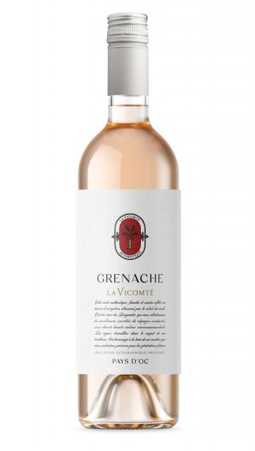 La Vicomté, Authentique, Grenache Rosé, IGP Pays d'Oc