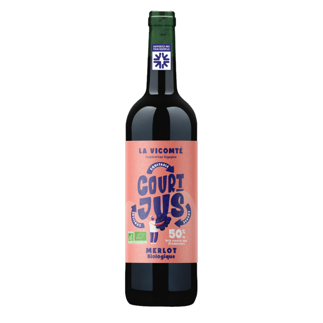 Court-Jus, Merlot Rouge BIO, IGP Pays d'Oc