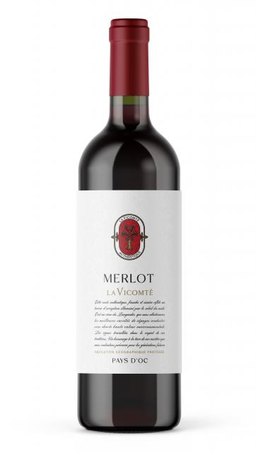 Authentique, Merlot Rouge, IGP Pays d'Oc, Rouge