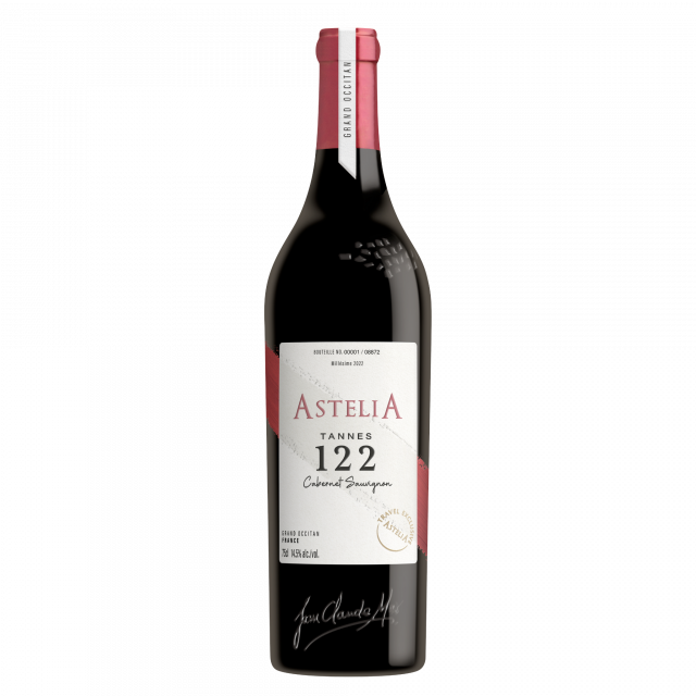Astelia - Travel Exclusive, Tannes 122, Cabernet Sauvignon, IGP Pays d'Oc, Rouge