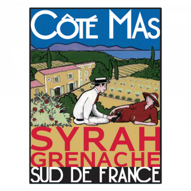 COTE MAS Syrah Grenache Etiquette
