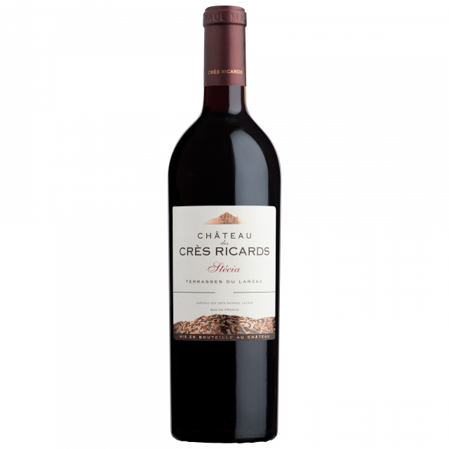 Château des Crès Ricards, Stécia, AOP Terrasses du Larzac, HVE3, Rouge