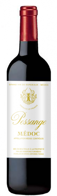 Nos Marques, Nos Sélections, Pessange, AOC Médoc, Rouge, 2023