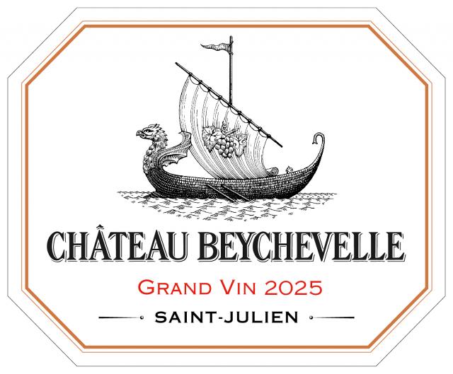 Etiquette Beychevelle 2025
