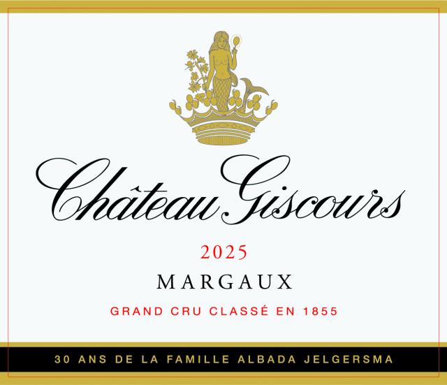 Etiquette Château Giscours 2025 Albada Jelgersma 750ml