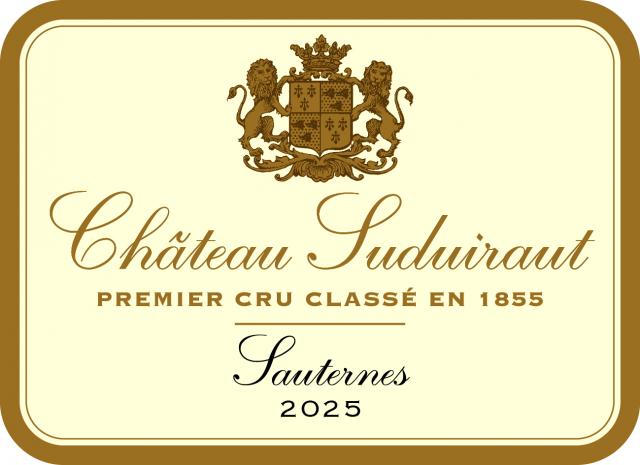 etiquette chateau suduiraut 2025