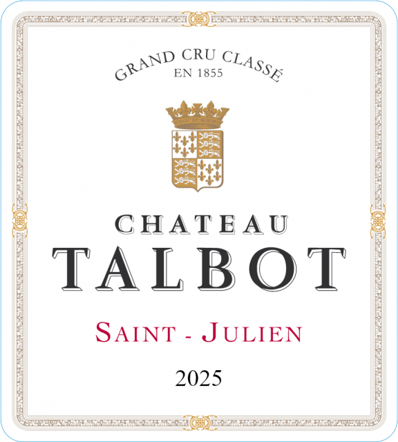 Etiquette Château Talbot 2025