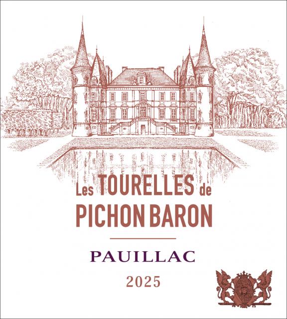 etiquette les tourelles de pichon baron 2025