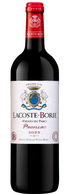 François-Xavier BORIE, Lacoste Borie, Vignes du Parc, AOC Pauillac, Rouge, 2025
