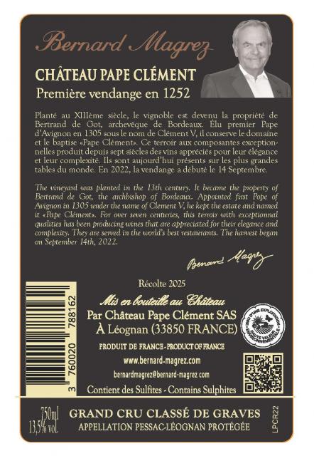 Pape Clément Rouge25 contre