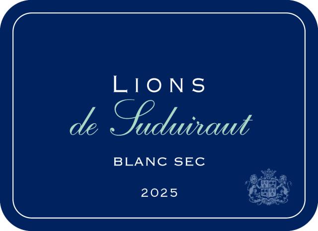 etiquette lions de suduiraut blanc sec 2025