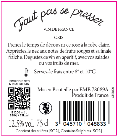 CE FAUT PAS SE PRESSER