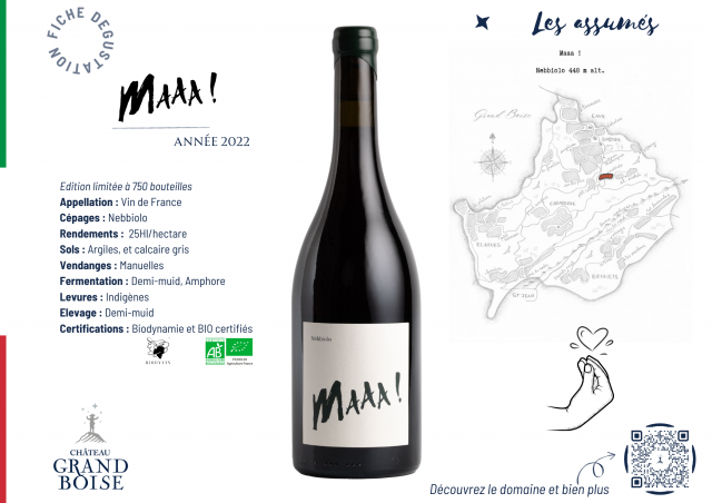 Fiche dégustation cuvée MAAA !