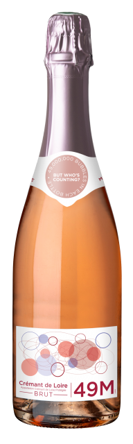 49M, AOP Crémant de Loire, Effervescent Brut Rosé