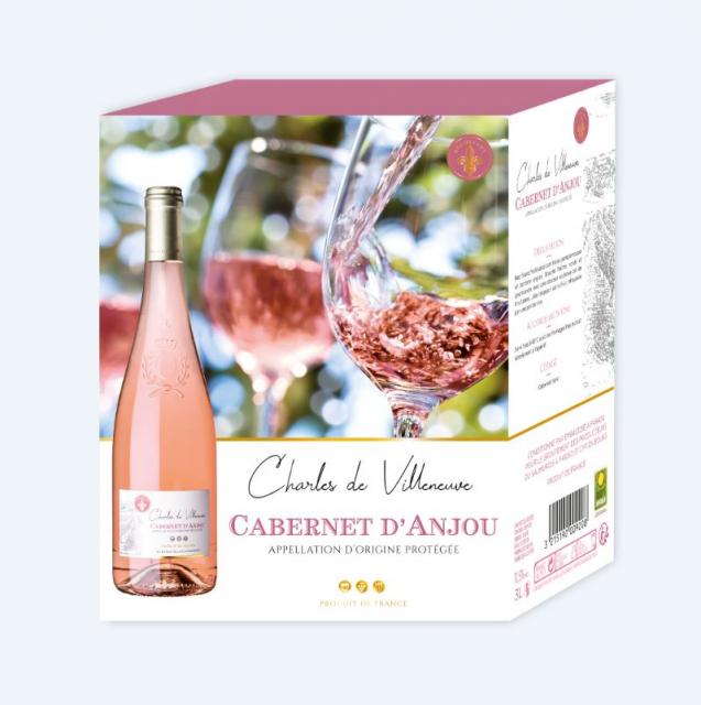 Cabernet d’Anjou Charles de Villeneuve 3L