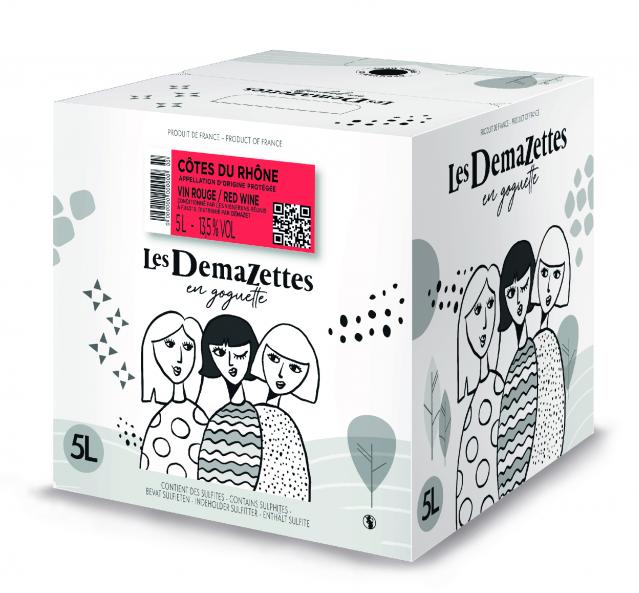 AOP Côtes-du-Rhône, Primeur, BAG IN BOX 5L, Rouge 2024