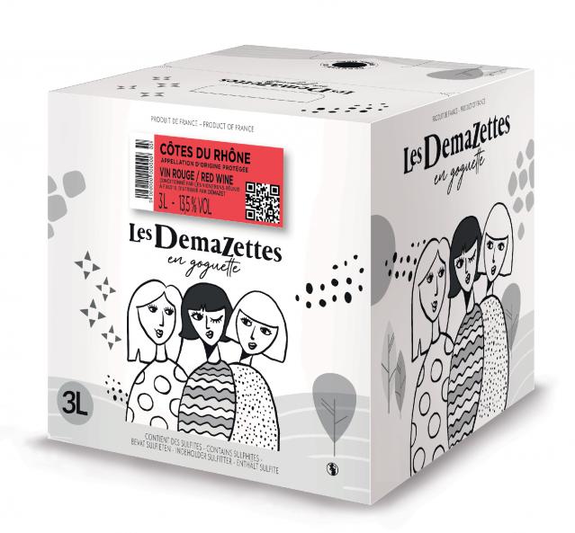 Montage BIB 3L CDR ROUGE DEMAZETTES