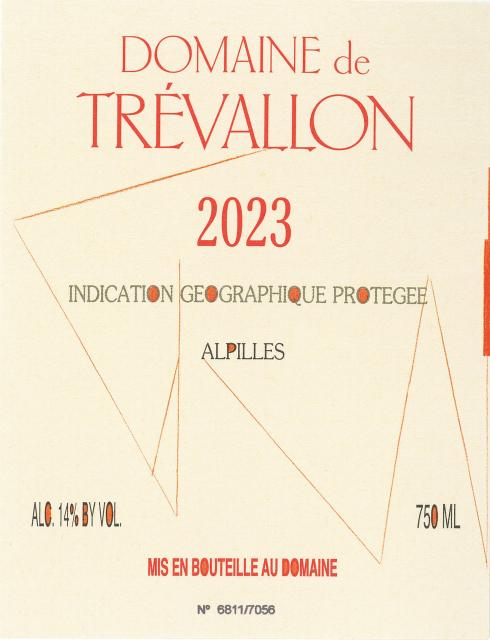 Domaine de Trévallon rouge 2023