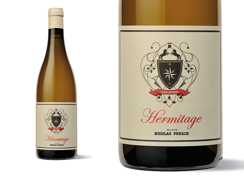Bouteille et Etiquette Hermitage MNP