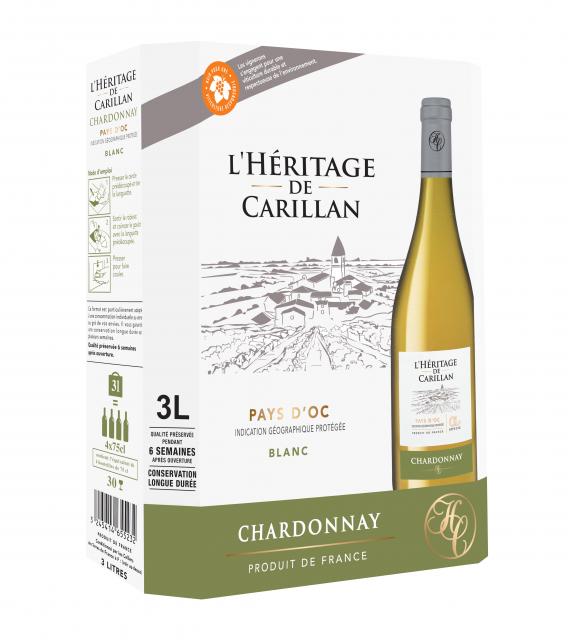 3245414655232 3L BIB IGP PAYS D OC CHARDONNAY BLC HDC AGIR