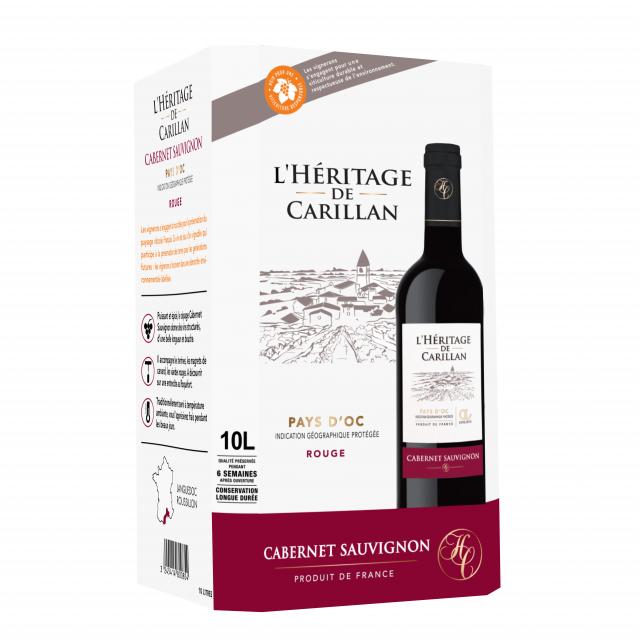 3245414800854 10L BIB IGP PAYS D'OC RGE CABERNET SAUVIGNON HDC AGIR