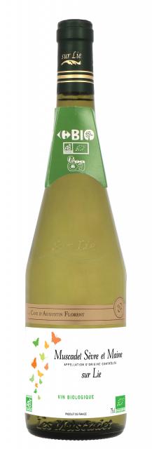 La Cave d'Augustin Florent, AOC Muscadet Sèvre et Maine sur Lie, Blanc, Bio