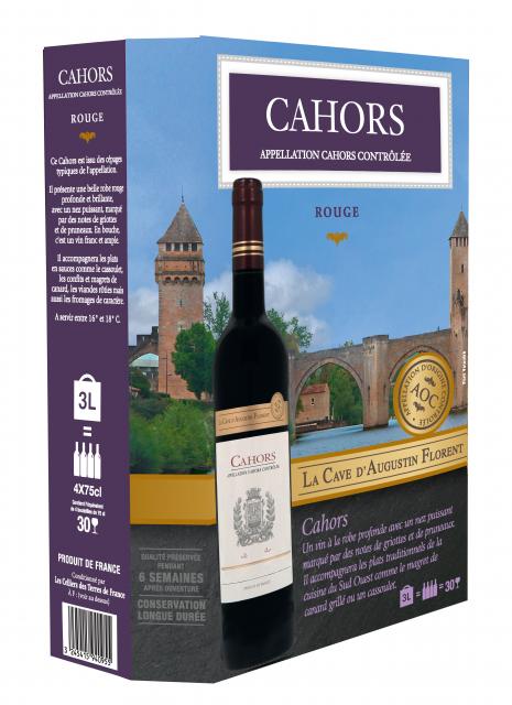 La Cave d'Augustin Florent, AOC Cahors, Rouge, BIB 3L