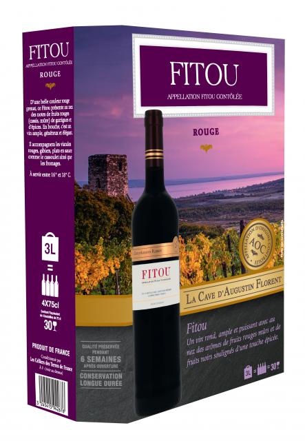 La Cave d'Augustin Florent, AOC Fitou, Rouge, BIB 3L