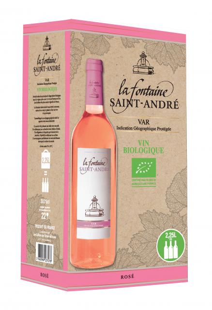 3660989237278 2.25L BIB IGP VAR ROSE LA FONTAINE SAINT ANDRE BIO