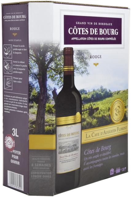 La Cave d'Augustin Florent, AOC Côtes de Bourg, Rouge, BIB 3L