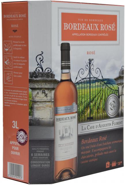 La Cave d'Augustin Florent, AOC Bordeaux, Rosé, BIB 3L