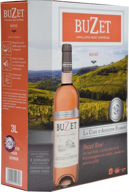 La Cave d'Augustin Florent, AOC Buzet, Rosé, Non millésimé, BIB 3L