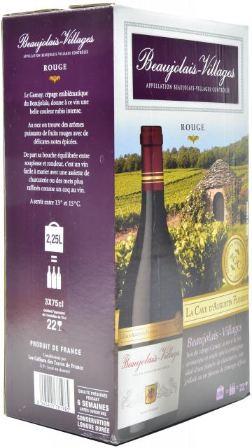La Cave d'Augustin Florent, AOC Beaujolais Villages, Rouge, BIB 2,25L