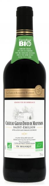 La Cave d'Augustin Florent, Château Grand David de Mauvinon, AOC Saint-Emilion, Rouge, Bio