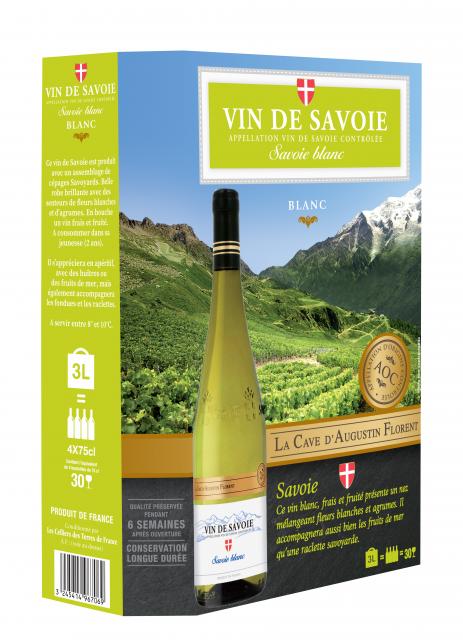La Cave d'Augustin Florent, AOC Vin de Savoie, Blanc, BIB 3L