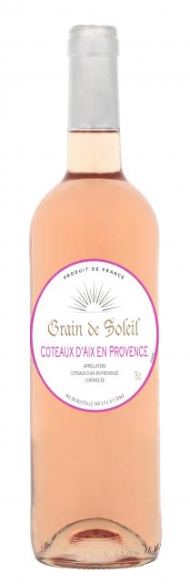 3455180043717 AOC COTEAUX D AIX EN PROVENCE ROSE GRAIN DE SOLEIL