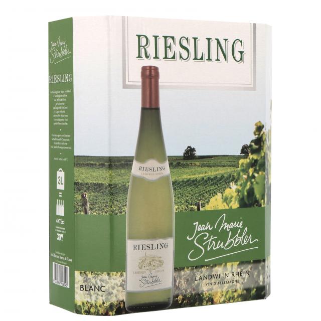 3660989228245 BIB 3L ALLEMAGNE LANDWEIN RHEIN BLANC RIESLING JEAN MARIE STRUBBLER