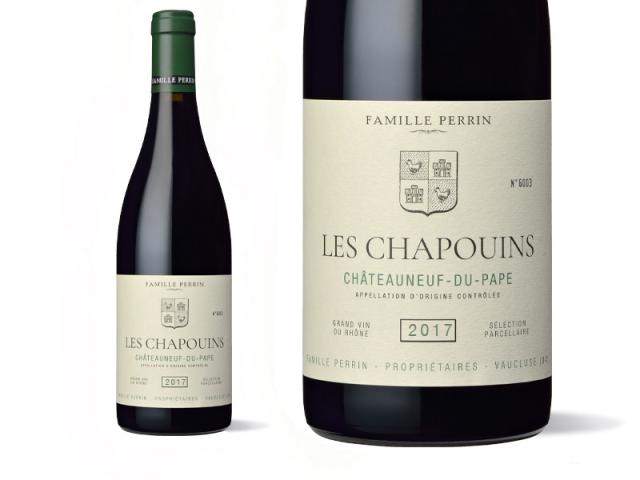 Famille Perrin Sélections Parcellaires Châteauneuf du Pape Les Chapouins Vieilles Vignes Rouge 2017 Macro