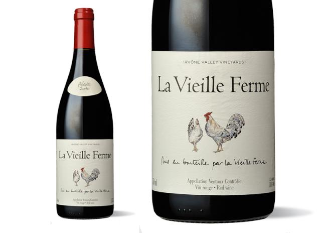 Bouteille et Etiquette La Vieille ferme Rouge 2010