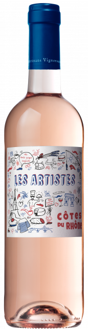Les Artistes, AOC Côtes du Rhône, Rosé, 2022 - Organic