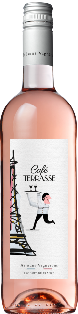 BT   Cafe Terrasse IGP Vaucluse Rose