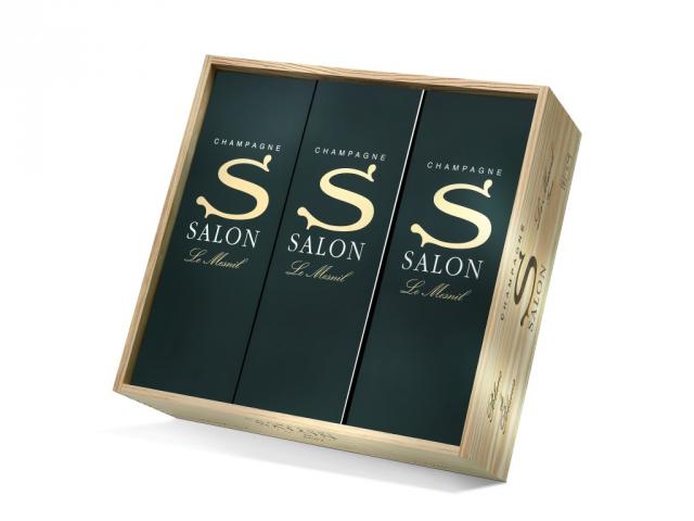 Salon etui 3 flacons + caisse bois