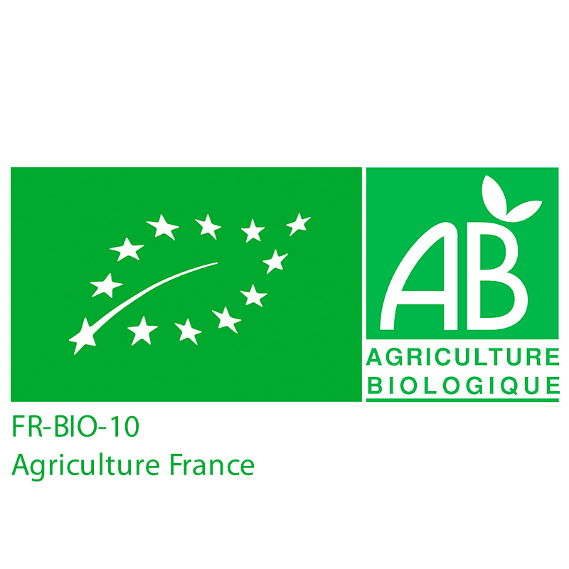 AB Agriculture Biologique Certifié par FR-BIO-10 Agriculture France